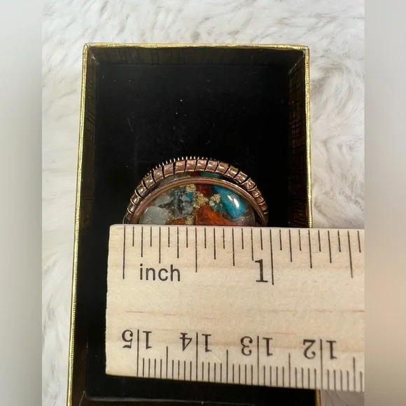 Oyster Copper Vintage Style Ring size 8.25 - Picture 5 of 7